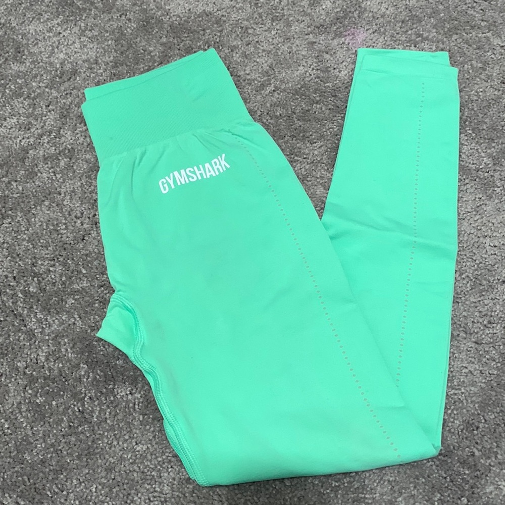 Green Gymshark Seamless Leggings